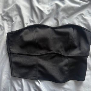 NWT black corset tube top